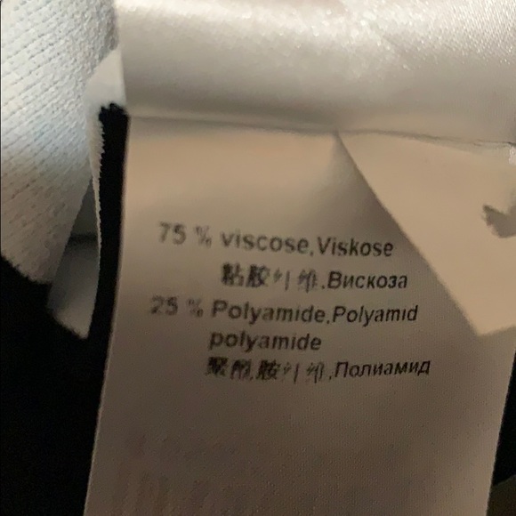 MARCCAIN navy knit dress with stripe on the side - Picture 7 of 7